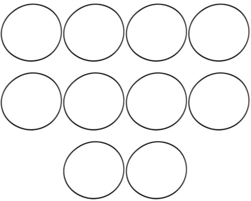 YINETTECH 10 Stück Nitril-Dichtungsringe 85mm ID x 2,5mm C/S NBR-Gummi-O-Ringe 90mmx85mmx2,5mm O-Ring-Dichtung Kompatibel mit Viega-O-Ring 556402 4943.20