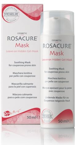 Synchroline - Rosacure Mask Gesichtsmaske 50 ml | Beruhigende Gesichtsmaske, Anti-Rötung, Feuchtigkeitsspendend und Stärkung der Hautbarriere, Made in Italy