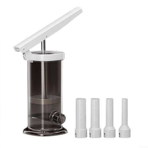 Efficient Homemade Sausage Maker With Four Different Tube Sizes Compact, And Easy To Operate(Gray)