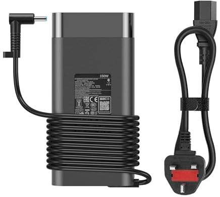 vencoss 150W Laptop Charger Compatible With HP ZBook 15 16 17 15U 15V G3 G4 G5 G6 G7 G8 Mobile workstations,Compatible With HP Studio G3 G4 G5 G6 G7 G8 OMEN Pavilion Victus 15 17 Gaming Laptop Power