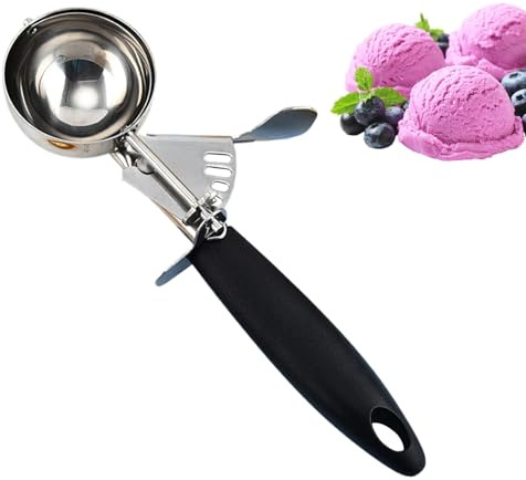 Cucharada de - Cucharada de galletas de acero inoxidable para albóndigas | Gadgets de cocina de cuchara resistente con mango cómodo para de galletas, sorbete, frutas