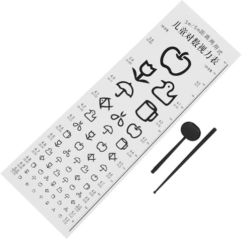 YOSADIER 1satz Visual Testing Chart Für Standard Augenuntersuchungsdiagramm Für Klassenzimmer Langlebige Wandtafel Zur Sehprüfung Geeignet Für Schulen Und Kindergärten