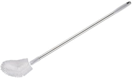 WPKD BLUEIY Long Bottle Brush, 70cm Stainl Steel Handle, Bendable Head Water Bucket Cleaning Brush for Household and Office, Grey