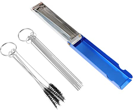 Didiseaon 3sets Pulitore Per Carburatori e Kit Strumenti Per Pulizia Spazzole e Aghi Per Adatto Atv e Piccole Attrezzature Per Rimuovere Sporco e Depositi