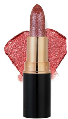 Glitzer-Lippenstift, Diamond Glitter Lipstick, Diamond Funkelnder Matt Lippenstift, Wasserdichter Lang Anhaltender Lipgloss, Hoher Glanz Schimmernder Finish (05#, 1)