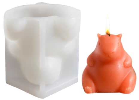 Animal Silicone Molds, 3d Capybara Shaping Tools Epoxy Resin, Multi-Purpose Crafting Aids for Soap, Wax, Chocolate, Cement, Clay, Decoration, Baking, and Artistic Projects