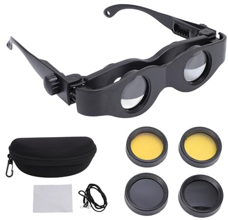 Plyisty 3X Operaglasgläser, Faule Brille Fernglas mit Polarisiertem Objektiv, Zum Angeln, Vogelbeobachtung, Fernseher, Sport, Konzerte