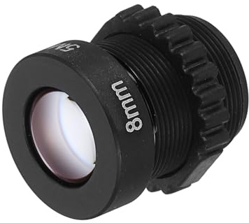 PATIKIL Obiettivo CCTV 8mm Lunghezza Focale HD 5MP Sicurezza Obiettivo CCTV Angolo Largo Attacco M12 Apertura Fissa Lunga Distanza Di Visualizzazione