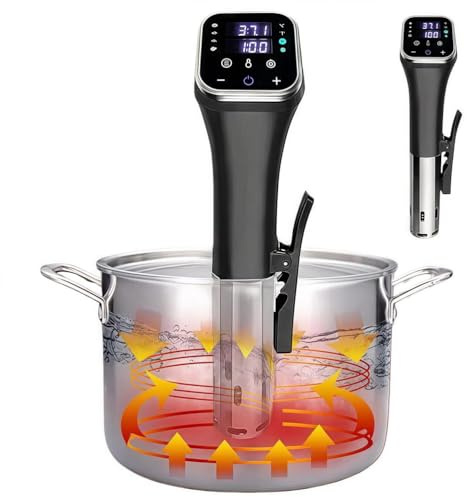 SAYEYBU MáQuina CoccióN Al VacíO, CoccióN por InmersióN TéRmica, Olla CoccióN Lenta Silenciosa, Control Preciso Temperatura y Tiempo, Comidas Jugosas y FáCiles Preparar,StandardVersion (Without WiFi)