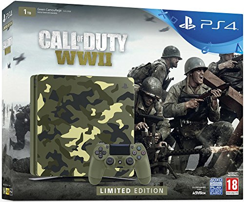 PS4 1To Edition Camouflage + Call of Duty: World War II