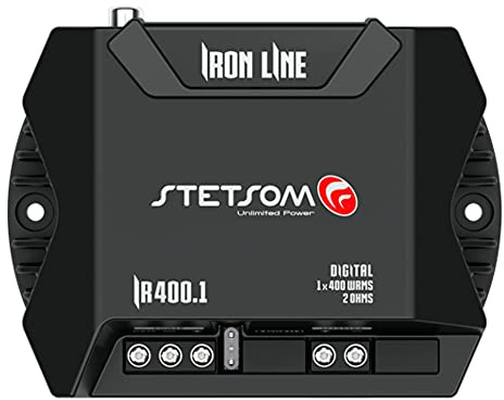 Stetsom IR400.1 2 Ohms 1 Channel IR 400 Watts RMS Amp Class D Mono Full Range Amplifier
