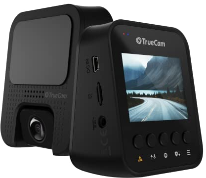 TrueCam H25 GPS real 4K mit ParkShield-Funktion bietet fortschrittlichen 24-Stunden-Schutz, Superkondensator, 5GHz-WiFi, Unterstützt bis zu 256 GB Micro SD, Deutsches menü, Radarwarnung