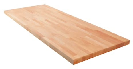 Krok Wood Massivholzplatte, Tischplatte, Arbeitsplatte aus Massivholz in Buche 2000x720x38 mm