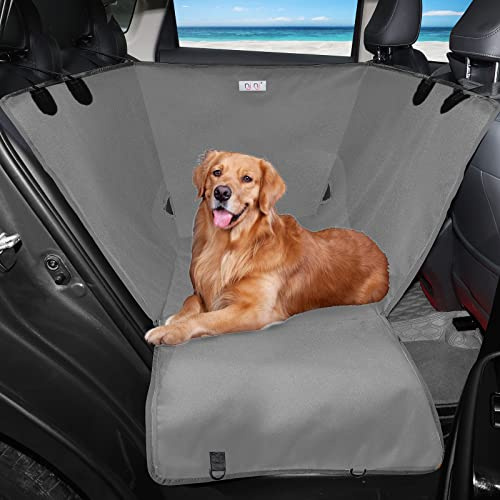 njnj Hundedecke Auto Rückbank, wasserdicht Autoschondecke Hund Rücksitz, Kratzfest Hunde Autodecke, rutschfest Hundematte mit Seitenschutz, Hundehalbhammock Autositz für Kleine, mittlere，große Hunde