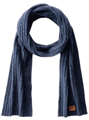 camel active Herren Strickschal mit Merinowolle Blau, menswear-OS