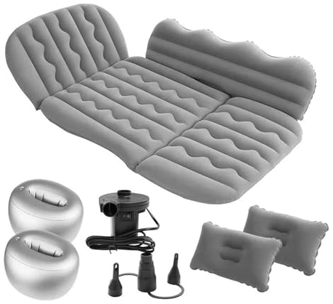 OTOZUM Auto Matratze SUV Luftmatratze Camping Bett Kissen Kissen Aufblasbare Verdickte Auto Luftbett Mit Luftpumpe Tragbare Isomatte Matratze (Color : 2)