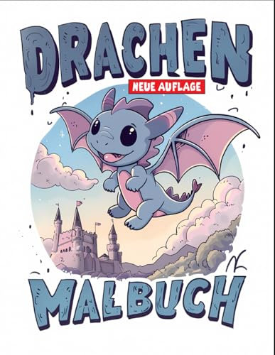 Drachen Malbuch: Tolles Geschenk für Kinder, Jungen und Mädchen.