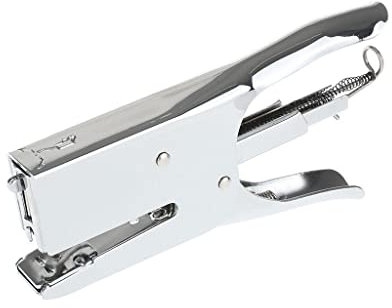 Desktop Stapler Office Stapler Hand-held Stapler Can Hold 40 Pages Suitable for Office Document Binding and Finishing Portable Stationery Silver Staplers for Desk