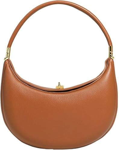 Lushandy Luna-Tasche aus PU-Leder, Halbmondtasche, Umhängetasche, 4-in-1, süße Umhängetasche, Halbmond-Tasche, Hobo-Clutch-Geldbörse