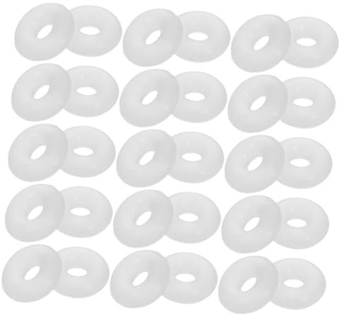SOPOTUTU 100pièces Anneaux De Silicone Transparent Pour Bijoux Perles De Positionnement Pour Bracelets Et Colliers Accessoires De Fabrication