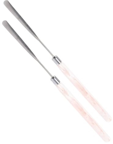 Happyyami 2stücke Make-up-schaufel Und Spatel Aus Metall Für Flüssige Grundierung Und Cremes Kompaktes Mischwerkzeug Für Make-up Tragbares Kosmetikwerkzeug Zum Rühren Und Auftragen Für
