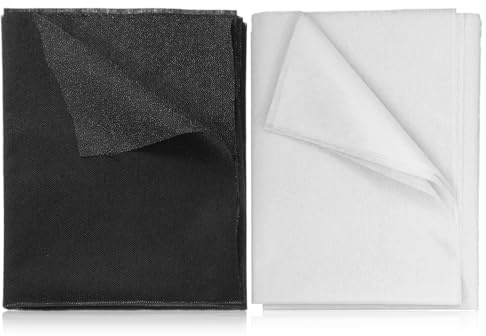 SZSMW 2 iron-on fleece, fleece line for ironing, volume fleece for ironing, very suitable for craft projects, sewing, DIY, patchwork, repair, sewing, quilting, home decoration projects (100 x 200 cm)