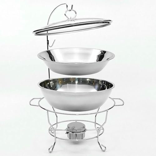 Plates Heater For Catering Events, Set Of Stainless Steel Buffet, Set Of Rectangular Chapters For Catering, Fondue In Stainless Steel ~/