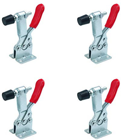 Abrazadera vertical de liberación rápida de 100 kg con punta de presión de goma, adecuada para uso industrial