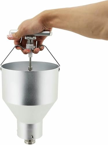 Manual Donut Maker Manual Donut Depositor, 2.5L Donut Dropper Hopper, 6 Adjustable Thicknesses, Dough Batter Dispenser Hopper with Stand, Cake Pastry Baking Tools