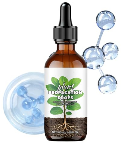 Root Grow for Plants,100ml Liquid Fertilizer - Food Drops for Healthy Stems Indoor Water Soil Propagation Window Sill Cutting