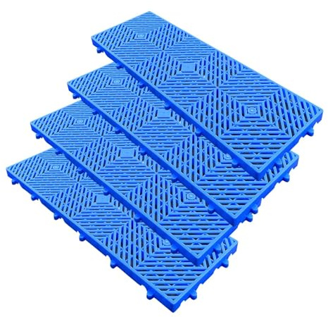 Paletas de plástico de 60 x 30 cm, ligeras y resistentes a la humedad, almohadilla transpirable para almacenar productos básicos, para cocinas, supermercados, garajes, armarios exteriores y trastero