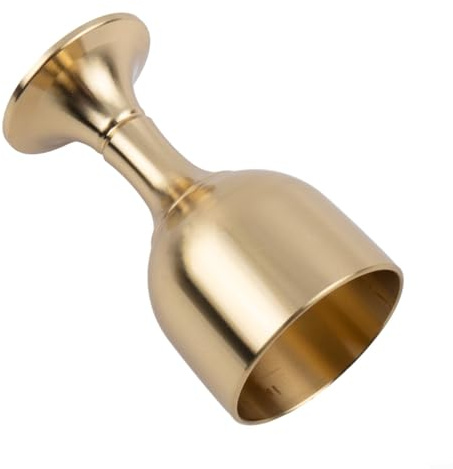 babominimer Copa de vino de latón vintage, vaso de licor dorado, taza de cáliz para beber en casa, fiesta, boda o bar, borde liso, cobre antioxidante, 15 ml y 30 ml (S)