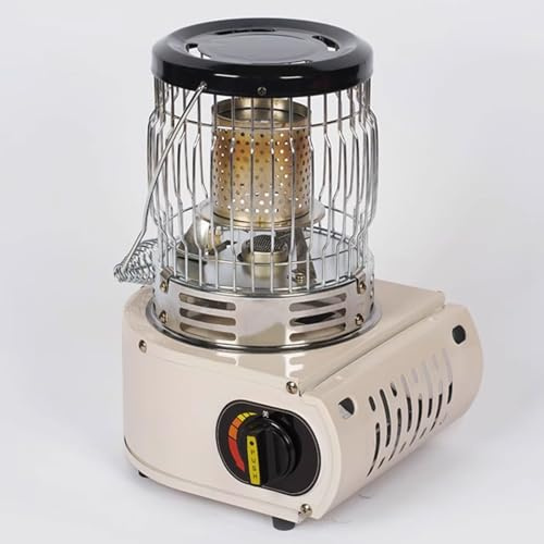 Chauffage Exterieur Parasol Chauffant Gaz Exterieur 2000 W Fabriqué en Acier Inoxydable Chauffage Et Cuisson Puissance Réglable Idéal Jardin, Terrasse(White)