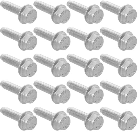ORFOFE 20 Pièces Kit de Vis et Écrous pour Fixation Oreillettes Échappement Boulons de Tuyau Moteur Compatibles Golf Réparation de Bride Échappement Polyvalente