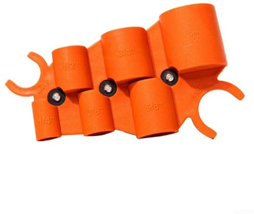 Jauge de profondeur multi-usage et kit d'outils d'ébavurage de tuyaux avec tailles de 1/4 à 1 pour mesurer les dimensions des tuyaux et enlever les raccords à emboîter dans les projets de plomberie