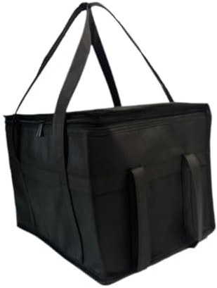 Gcljlmy Sac isotherme pour livraison alimentaire - Sac de transport - 30 l - Noir