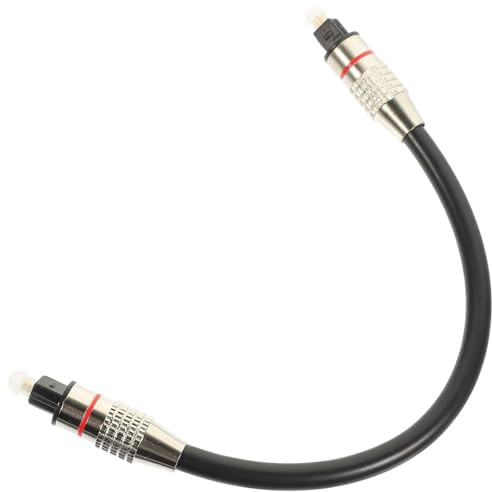 UTHCLO Cavo Audio Ottico Digitale in Fibra da 0,2 M Connettore Placcato, Protezione Anti-ossidazione, per Tv, Home Theater e Console di Gioco