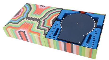 Zhjvihx Gioco da Tavolo Wavelength, Gioco di Carte Telepatico per la Lettura del Pensiero e Intrattenimento Strategico con Quadrante Rotante e Carte Indizio, per Giocatori Dai 14 Anni in