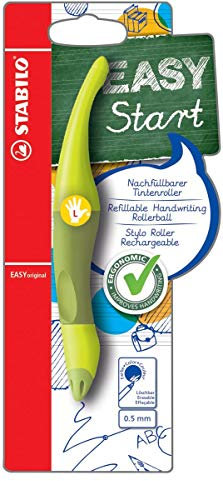 Rollerball EASYoriginal grün links, inkl. 1 Patrone (medium, blau, löschbar) und Namensschild