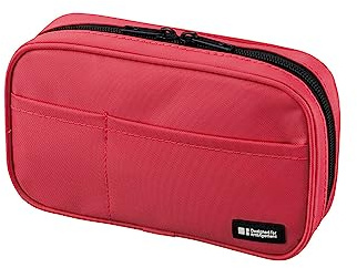 LIHIT Lab Zipper Pen Case, 7.9 × 2 × 4.7 inches, Navy Camo (A7551-132)