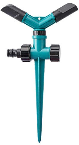 LEDGOO Arroseur de jardin à rotation automatique à 360 degrés du système d'arrosage avec spray d'arrosage durable et base de pics