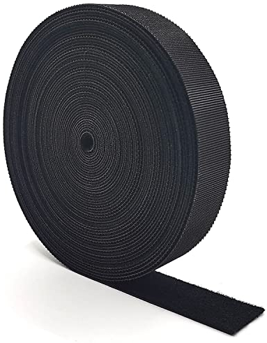 Attache Câble 10mx20mm Scratch Serre Cable Bande Sangle Réutilisable Câble Management Facile à Couper pour Ranger et Organiser Tous Les Câbles, 20mm de Large Non-adhésif Bande Hook & Loop