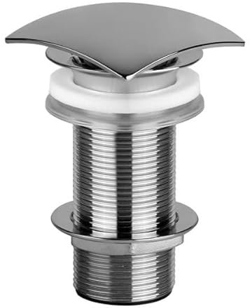 Robinet de vidange Gessi 1 1/4 avec vidange ouverte pour lavabos sans trop-plein, robinet à tige min. 14mm/max. 73mm, 29088, Coloris: Métal noir PVD