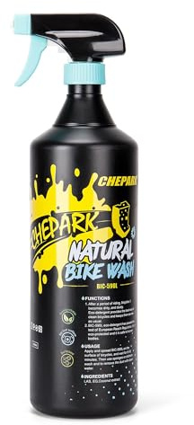 Cykelrengöringsmedel med praktiskt spruthuvud – Snabbverkande cykelrengöringsmedel för borttagning av olja, fett och smuts – Lämpligt för alla ytor (1000 ml)