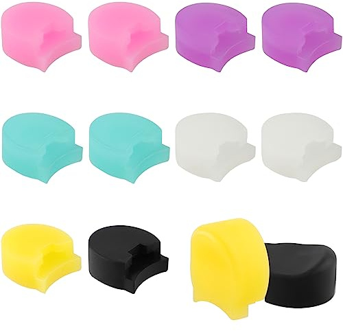 Daumenauflage für Klarinette, 12 Stück, Gummi, Klarinette und Oboe, Daumenschutz für Holzblasinstrumente (6 Farben)