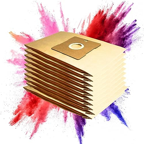 10 sacchetti di carta filtrante, compatibili con aspirapolvere AmazonBasics 3 l, compatibile con Amazon Basics W11, Swirl Y101, Menalux 4000, VCB43B1-70EU4