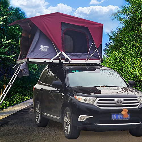 HYQHYX toldo Coche Tienda campaña coche00 Carpa de Techo SUV Camping con Escalera Techo corredizo Impermeable Apertura rápida Transpirable Gran Espacio al Aire Libre