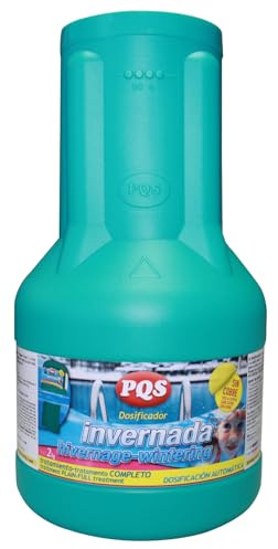 PQS - Doseur d'hivernage sans cuivre - Traitement d'hiver pour piscines - Désinfectant, floculant et stabilisateur pH - sans sulfate de cuivre - Jusqu'à 7 semaines - Usage Unique - 2 kg