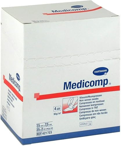 Compresse in Tessuto non Tessuto, 7,5x7,5cm, 25x2 Pezzi