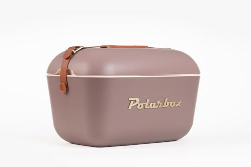 Kreher® Kühlbox klein, Polarbox, Kühltaschen Polar in Retro Vintage Design aus Kunststoff mit polystyrol (Airpop) thermische Isolierung